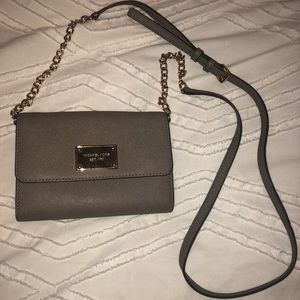 Michael Kors Beige/Gold Crossbody